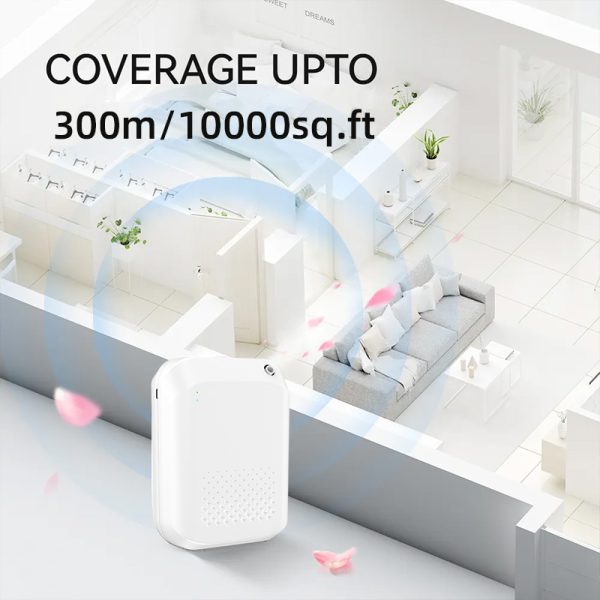 Home Waterless Scent Diffuser 300m³ Coverage Bluetooth Cold Air Diffusion GAS-30N